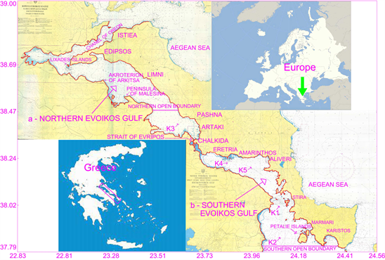 Hydrodynamic Circulation under Tide Conditions at the Gulf of Evoikos,  Greece