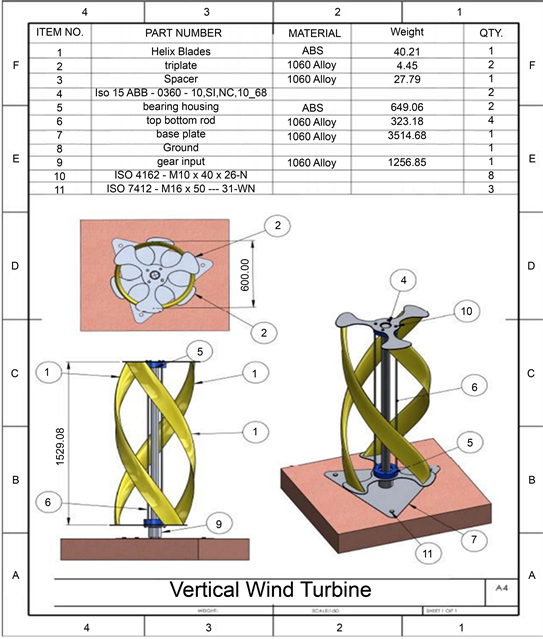 vertical wind turbine design plans