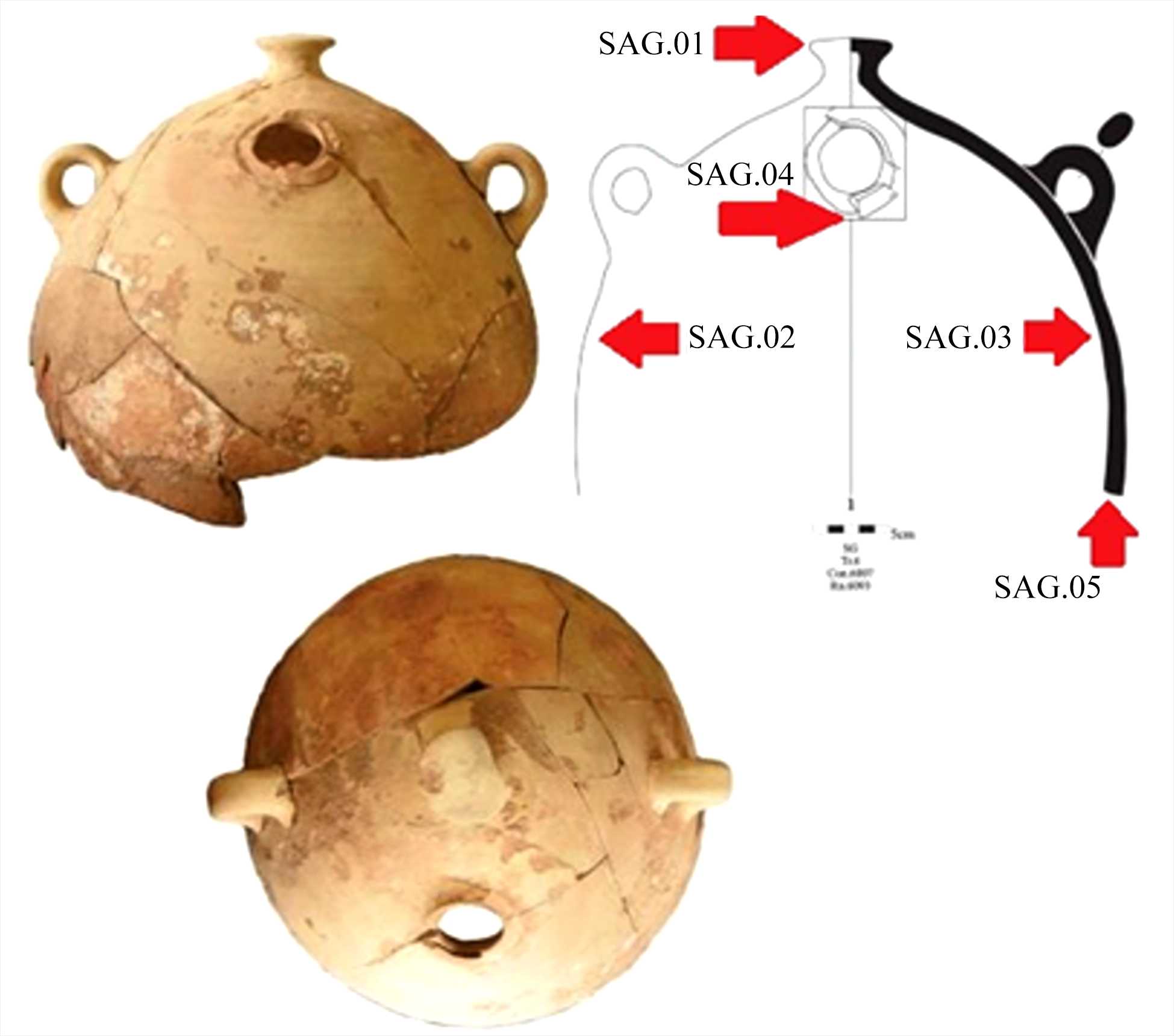 漢代 銀化緑釉壺（206 BCE–220 CE）