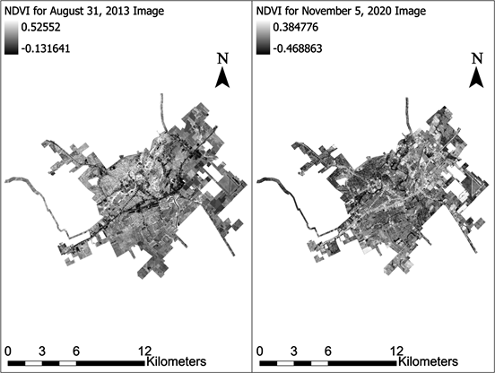 Assessing Urban Land Use Change in New Braunfels, Texas from 2013 to 2020