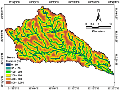 Flash Flood Hazard Mapping Using Gis And Bivariate Statistical Method At Wadi Bada A Gulf Of Suez Egypt