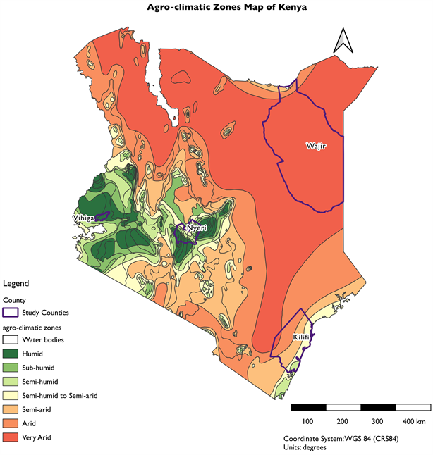 Kenyan Counties Geospatial Data Knowledge to Monitor Crop Production