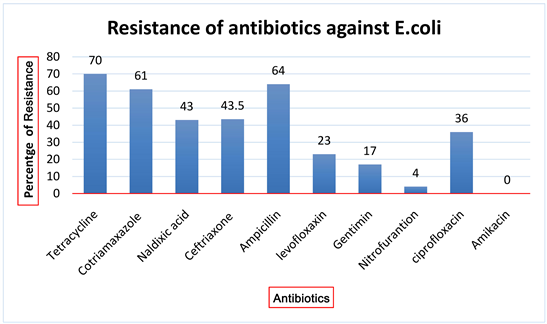 Antiboitic Resistance of Uropathogenic Eshcherichia coli in Pateints of Hargeisa  Group Hospital, Hargeisa, Somaliand