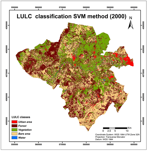 Classification and Spatio-Temporal Change Detection of Land Use/Land ...