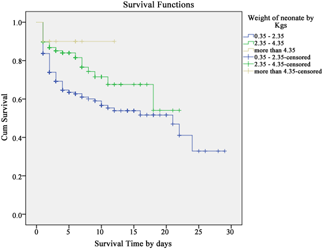 Log-Rank Test for Comparing Survival Curves of Neonatal Mortality